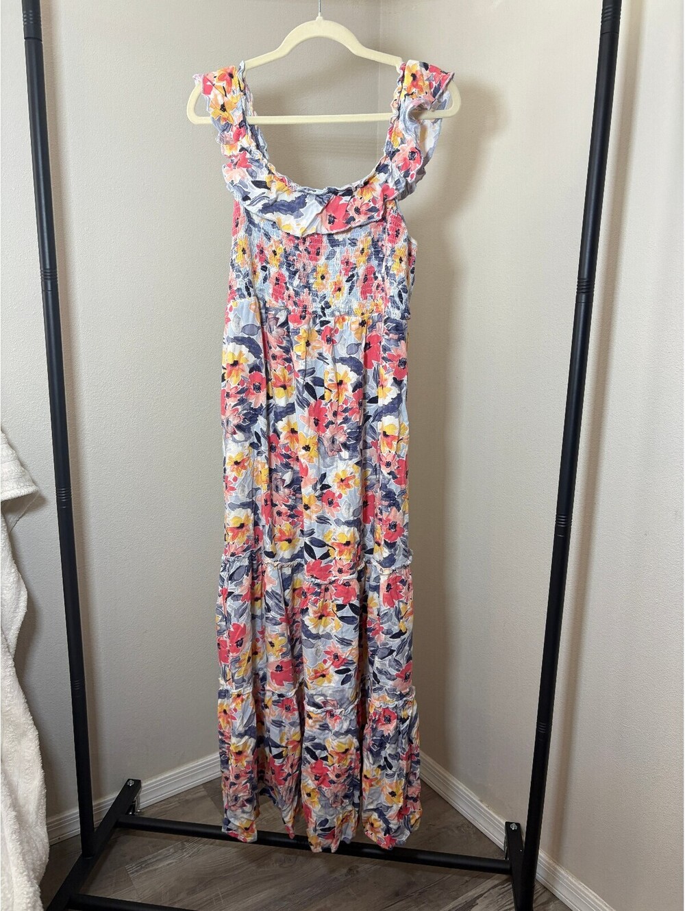 Isabel Maternity Floral Maxi Dress Size M